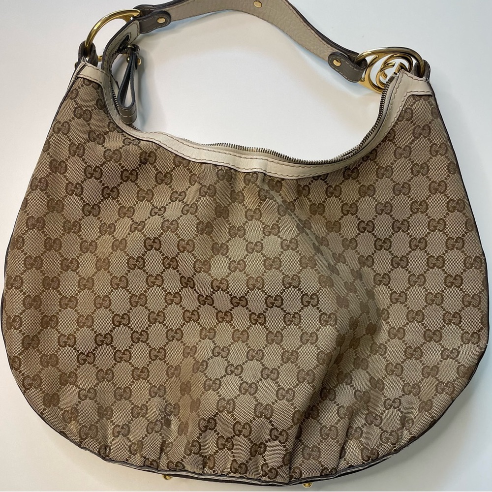Gucci Monogram Medium Interlocking Hobo Off White - image 5